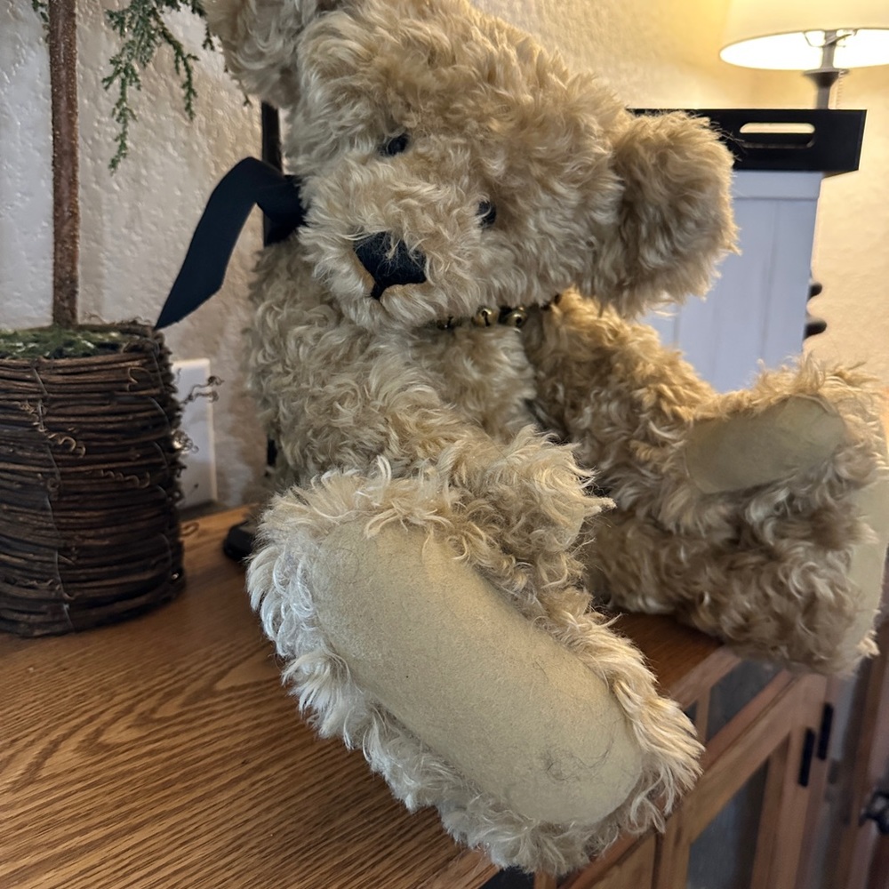 . 20+ year old Handmade mohair, teddy bear.